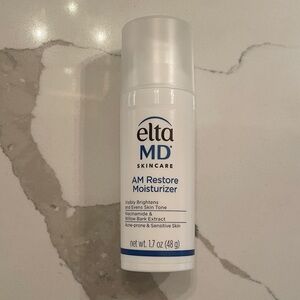 EltaMD AM Restore Moisturizer - White and Blue